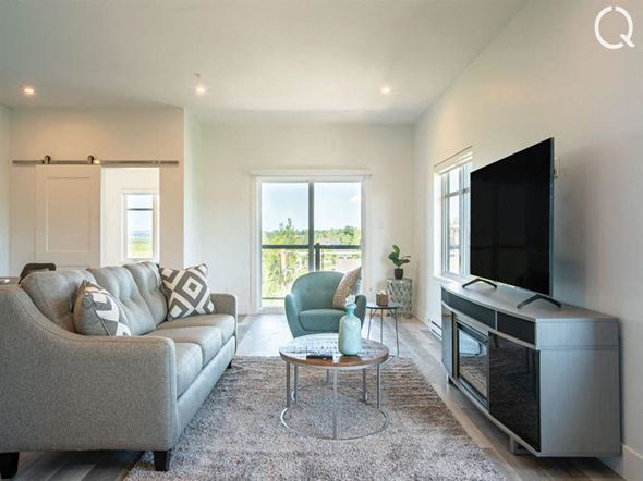 Dieppe apartment for rent - a living room with a couch and a television