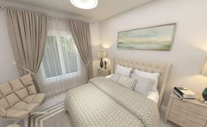 Moncton apartment for rent - a white bedroom with a bed and a window
