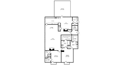 Floor plan for 2 beds, 3.5 baths, 3066 sqft