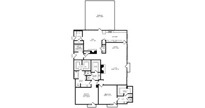 Floor plan for 2 beds, 3.5 baths, 3252 sqft