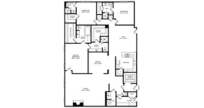 Floor plan for 3 beds, 4.5 baths, 3288 sqft