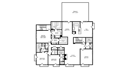 Floor plan for 3 beds, 4.5 baths, 4030 sqft