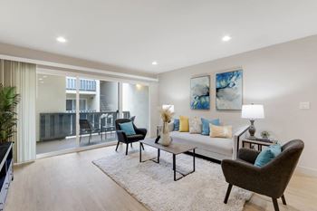 Hardwood floors in select apartments