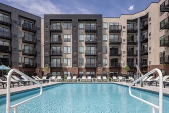 Heated resort-style outdoor pool and terrace
