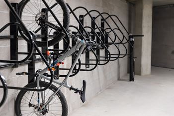 Dedicated bike, ski and kayak storage available