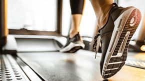 Rapid City apartment for rent - a woman running on a treadmill in the gym