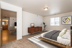 Grand Forks apartment for rent - Bedroom with Bed and Dresser
