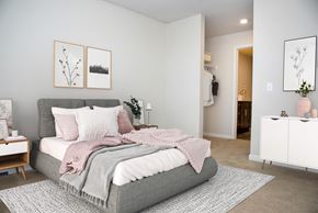 Grand Forks apartment for rent - Bedroom with Bed and Bathroom