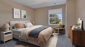 Monticello apartment for rent - a bedroom with a bed and a window