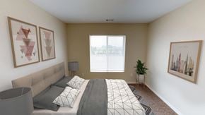 Grand Forks apartment for rent - Bedroom with Natural Light, Bed and Nightstands