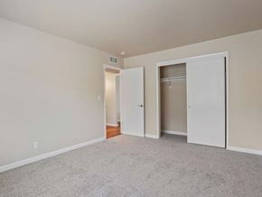 Davis apartment for rent - Carpeted Bedroom Area at Parkside Apartments, Davis