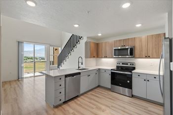 Kitchen with modern appliances