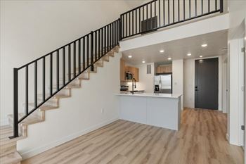Staircase with railing