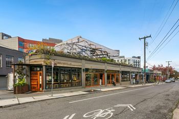 Street view with bike lane