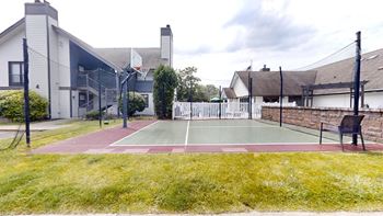 Full size basketball court