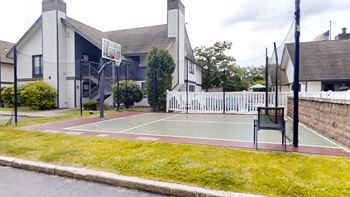 Full outdoor basketball court
