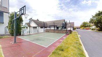 Outdoor basketball court