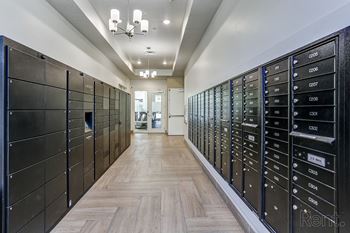 Hallway with lockers