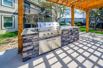 Classic wooden pergola