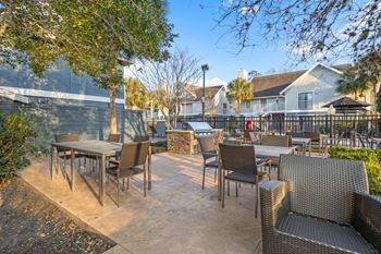 Patio with seating