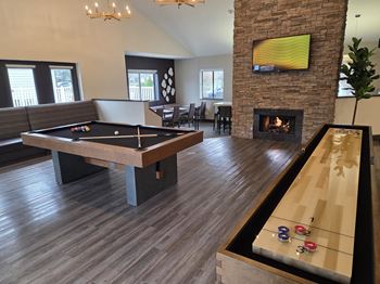 Fire place in game area