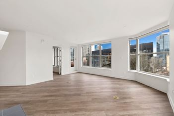 Room with large glass windows3