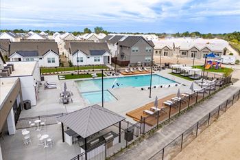 Large outdoor pool area