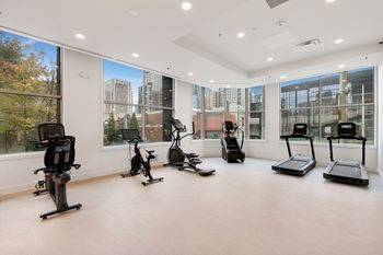 Gym with cardio equipment's