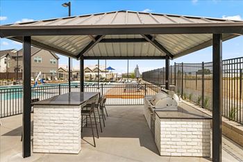 Covered patio area