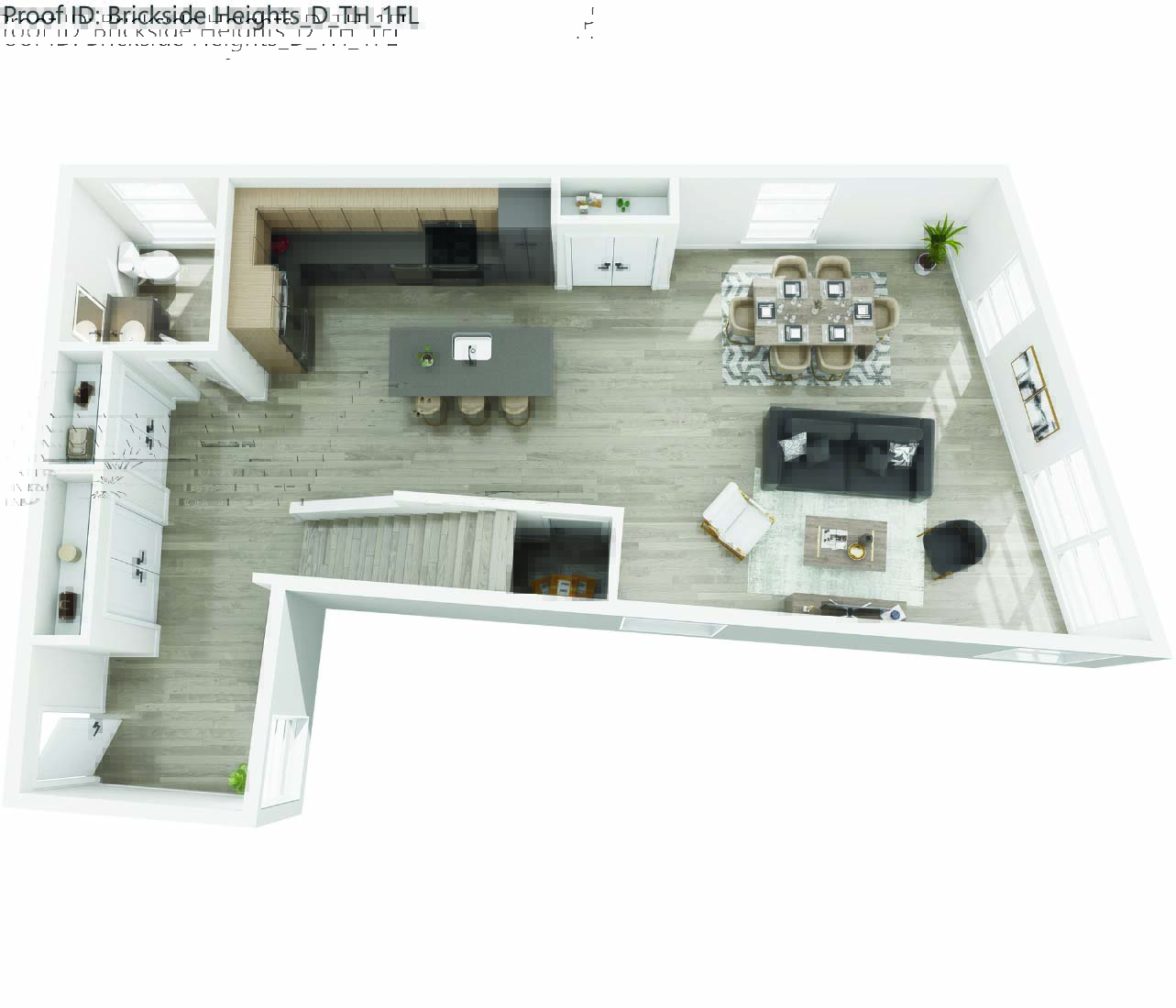 Floor plan for 2 beds, 4 baths, 2275 sqft