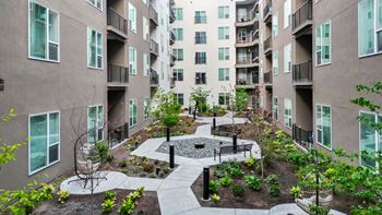 Modern courtyard
