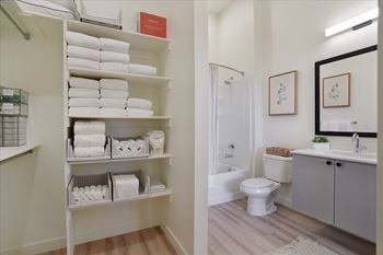 Bathroom with toilet and sink