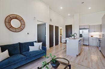 Kitchen with cabinets