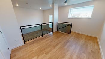 Luxury, wood-like flooring throughout