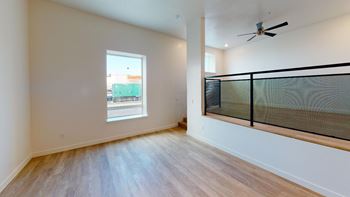 Luxury, wood-like flooring throughout