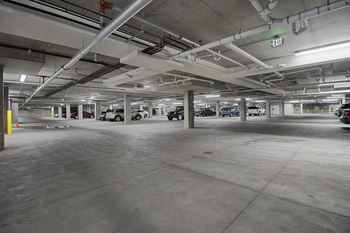 Empty parking garage