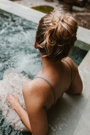 Woman with blonde hair