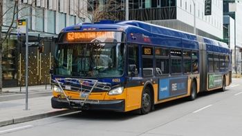 Bus on the road