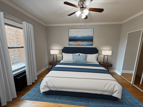 Chicago apartment for rent - The Renaissance Bedroom