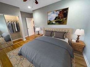 Chicago apartment for rent - Wilson Court Bedroom
