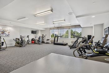 Well-lit gym