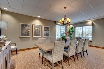 Private dining room with conference table