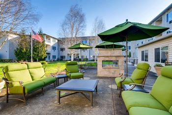 Patio with couch