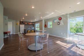 Eagan apartment for rent - A dining room with a round table and chairs.