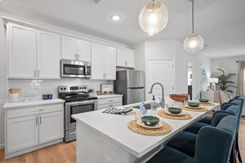 Subway tile backsplash