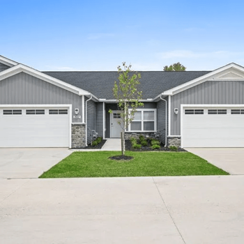 Attached one and two-car garages