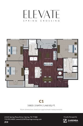 18 Unique 1, 2 & 3 bedroom floorplans