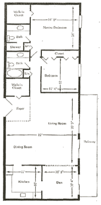 Floor plan for 2 beds, 2 baths, 1474 sqft