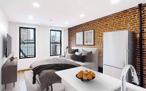 Floor plan for studio, 1 bath, 325 sqft