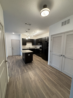 Palm Coast apartment for rent - a renovated living room and kitchen in a new home